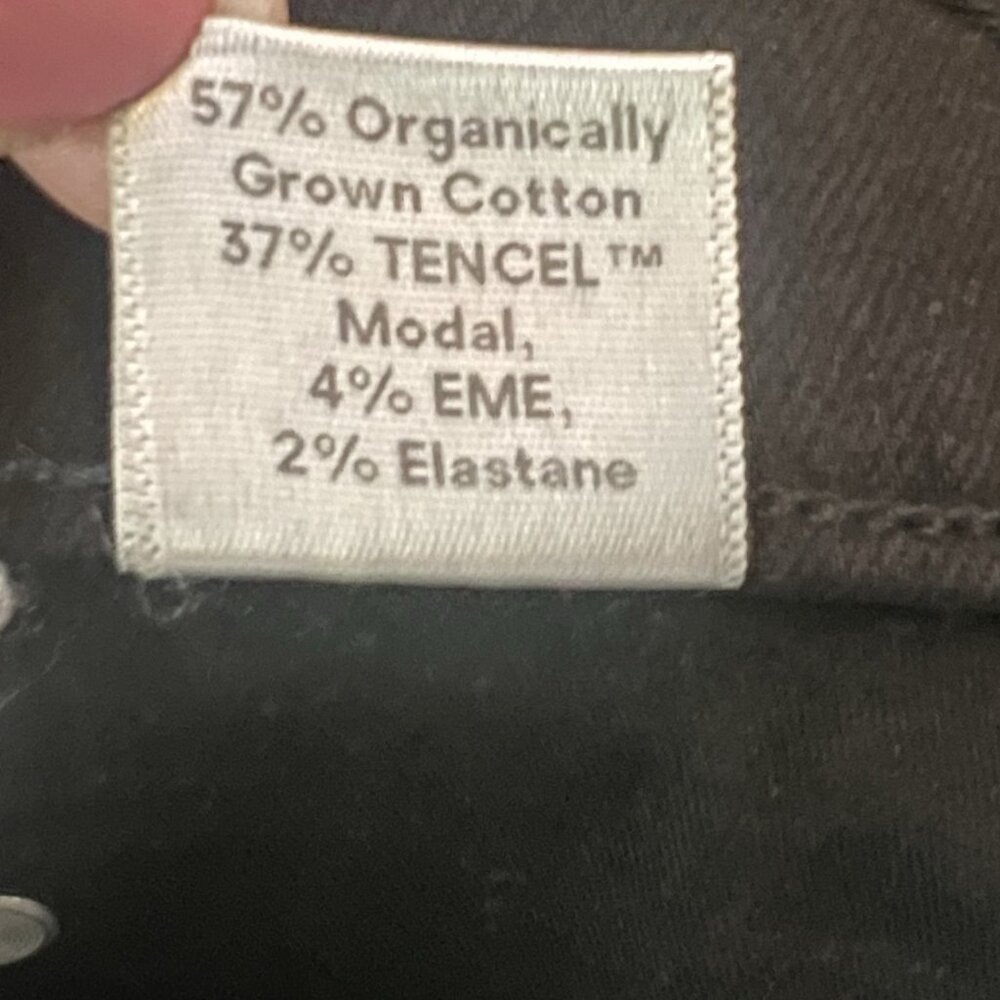 Reformation Women's Jeans Size 29 Ultra High & Skinny Black Organic Cotton Zip - Picture 5 of 10